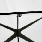 Mesita con Tapa Redonda de Vidrio Made in Italy - Siste Viadurini