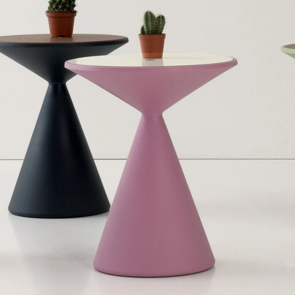 Contenedor de mesa de centro para salón en polietileno Made in Italy - Acuto Viadurini