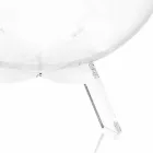 Mesa redonda azul / contenedor Biffy, diseño moderno hecho en Italia Viadurini