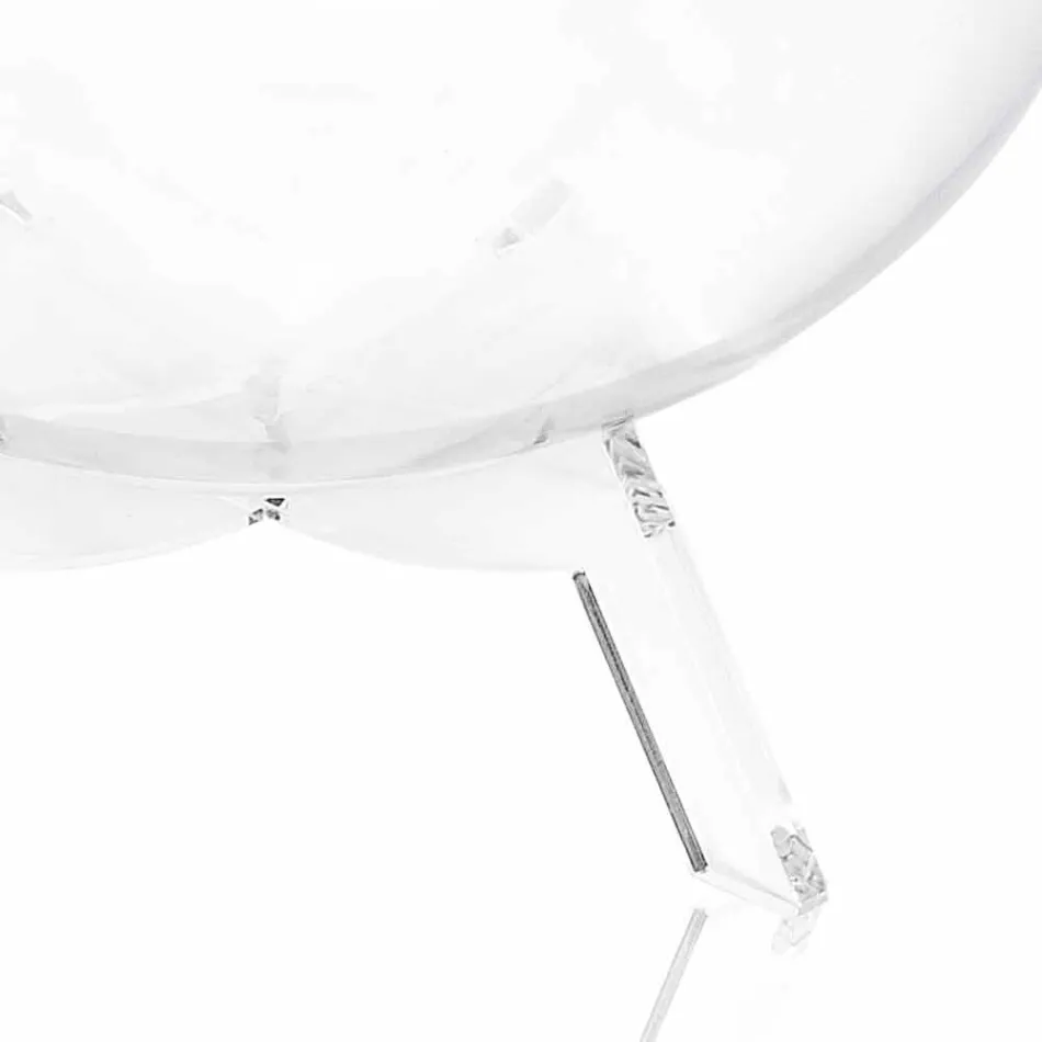 Mesa redonda azul / contenedor Biffy, diseño moderno hecho en Italia Viadurini