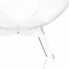 Mesa de centro / contenedor Biffy negro redondo, diseño moderno hecho en Italia Viadurini