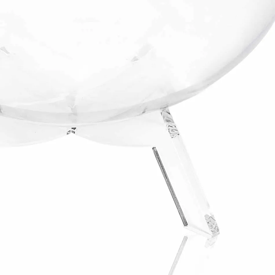 Mesa de centro / contenedor Biffy negro redondo, diseño moderno hecho en Italia Viadurini