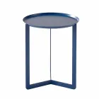 Mesa de centro redonda de diseño para salón en metal coloreado - Stephane Viadurini