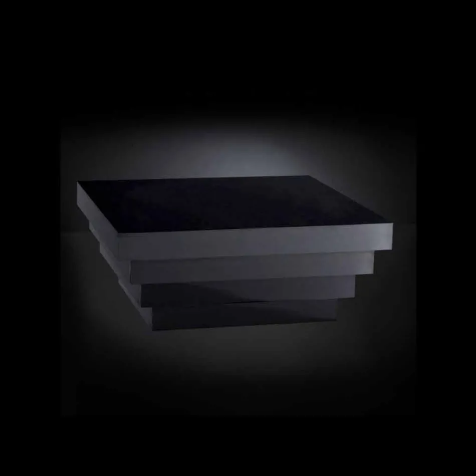 Mesa de centro de diseño de fibra de madera de café Silueta Cadeau Viadurini