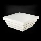 Mesa de centro de diseño de fibra de madera de café Silueta Cadeau Viadurini