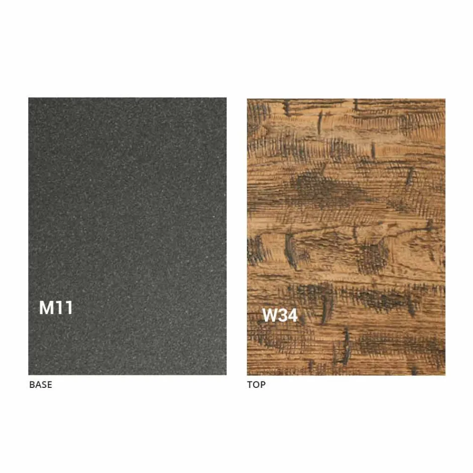 Mesa de centro de diseño transformable en madera Made in Italy - Vincenzo Viadurini