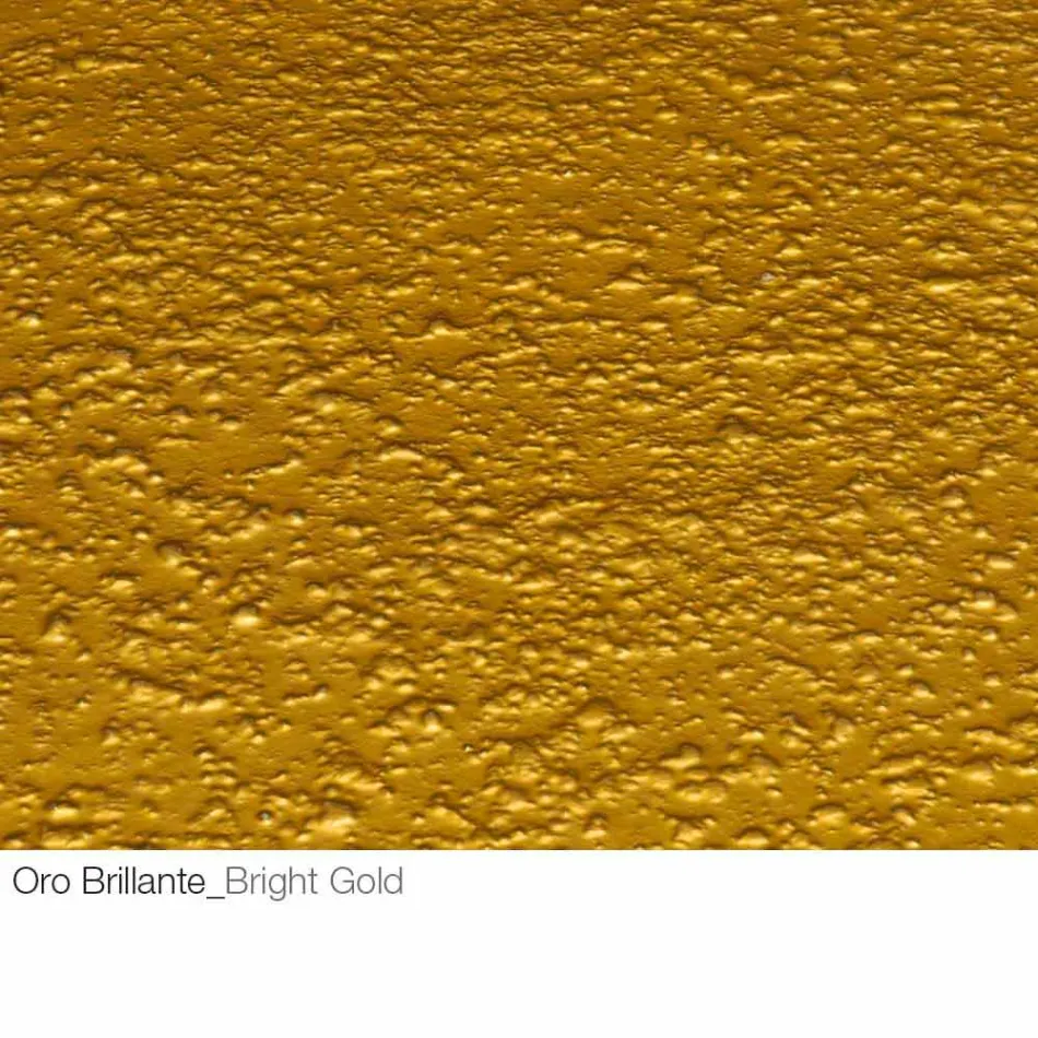 Mesa de centro de cristal forjado y metal Made in Italy - Montebianco Viadurini