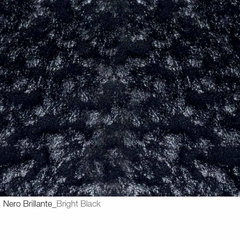 Mesa de centro de cristal forjado y metal Made in Italy - Montebianco Viadurini