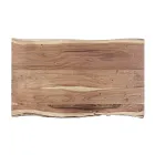 Mesa de centro hecha a mano en madera y acero Homemotion - Tancredi Viadurini