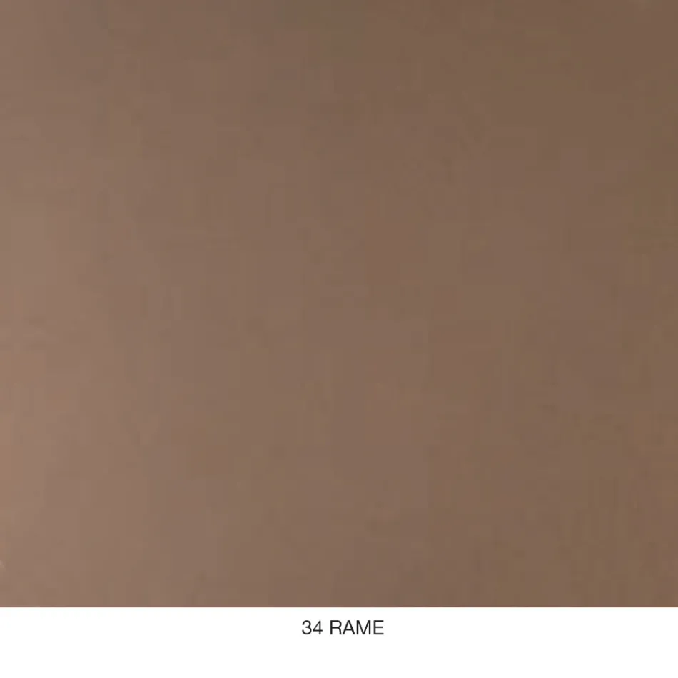 Mesa de centro redonda de metal, diseño en varios colores y 2 tamaños - Olesya Viadurini