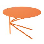 Mesa de centro redonda de metal, diseño en varios colores y 2 tamaños - Olesya Viadurini