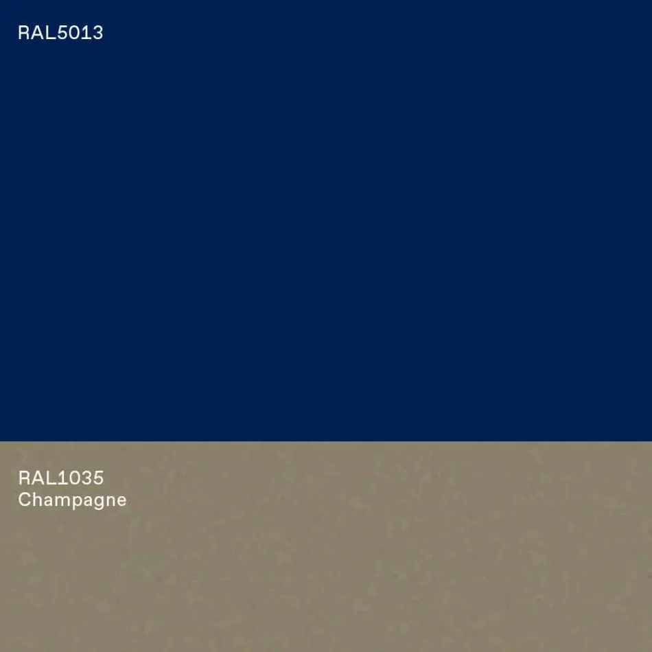 Mesa baja moderna de diseño azul o burdeos con anillo - Lok Viadurini