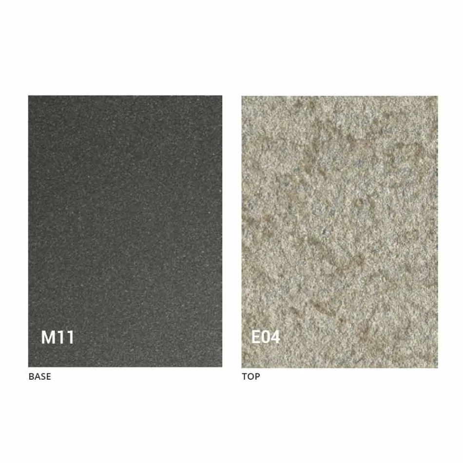 Mesa de centro transformable con tapa efecto mortero Made in Italy - Romántica Viadurini