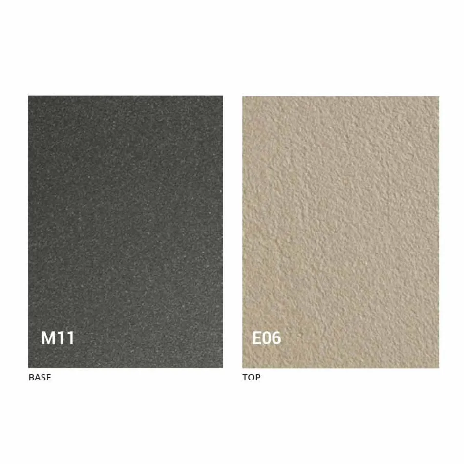 Mesa de centro transformable con tapa efecto mortero Made in Italy - Romántica Viadurini