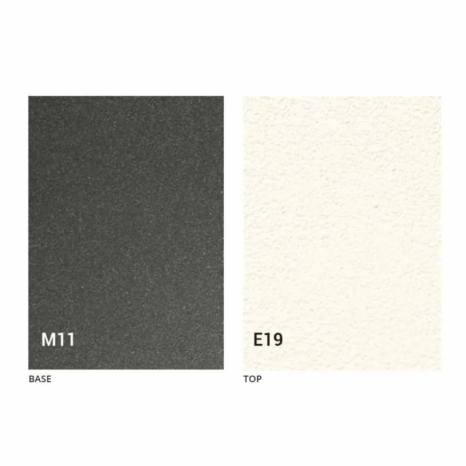 Mesa de centro transformable con tapa efecto mortero Made in Italy - Romántica Viadurini