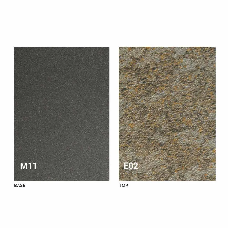 Mesa de centro transformable con tapa efecto mortero Made in Italy - Romántica Viadurini