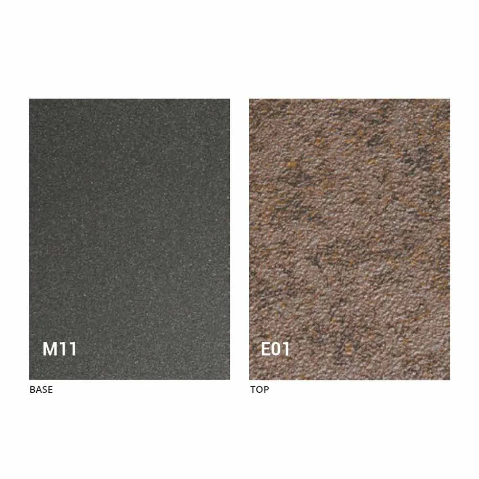 Mesa de centro transformable con tapa efecto mortero Made in Italy - Romántica Viadurini