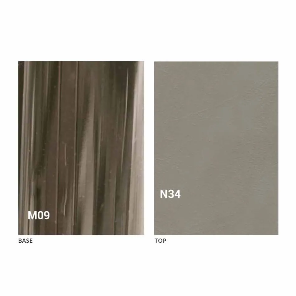 Mesa de centro moderna transformable en madera y metal Made in Italy - Gabri Viadurini