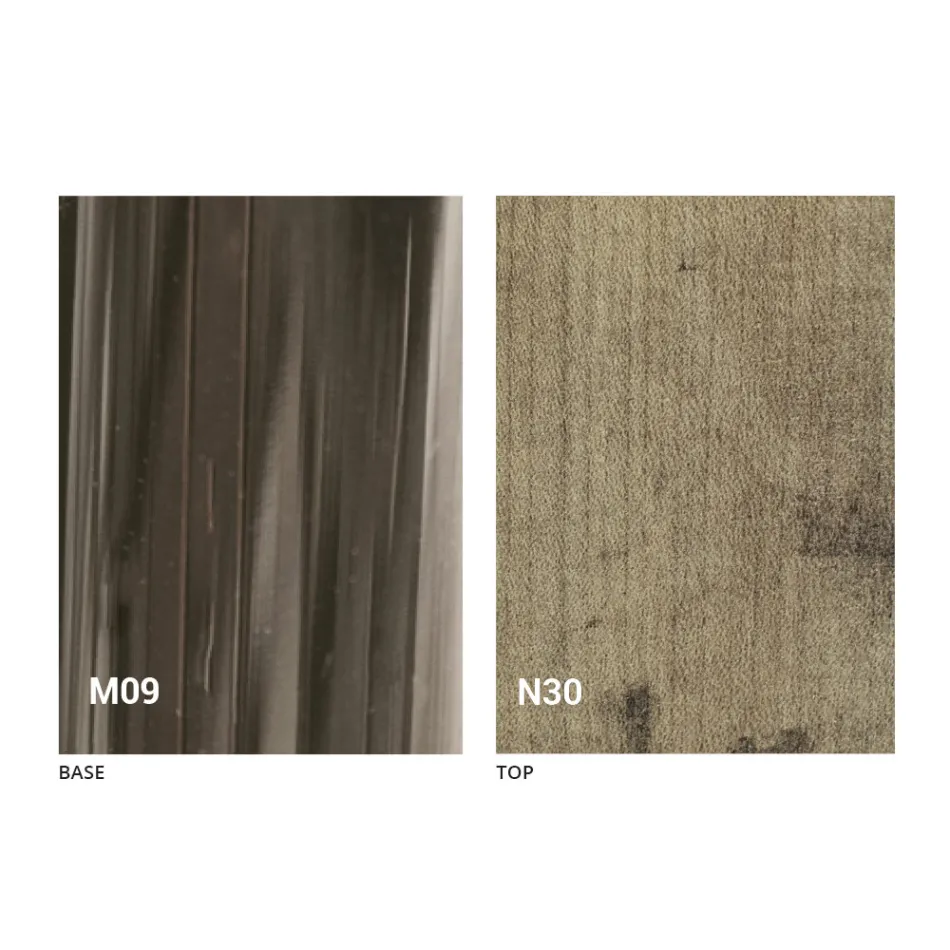 Mesa de centro moderna transformadora en madera y metal Made in Italy - Gabri Viadurini