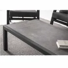 Mesa de centro para exterior con base de aluminio y tapa de cerámica - Maino Viadurini