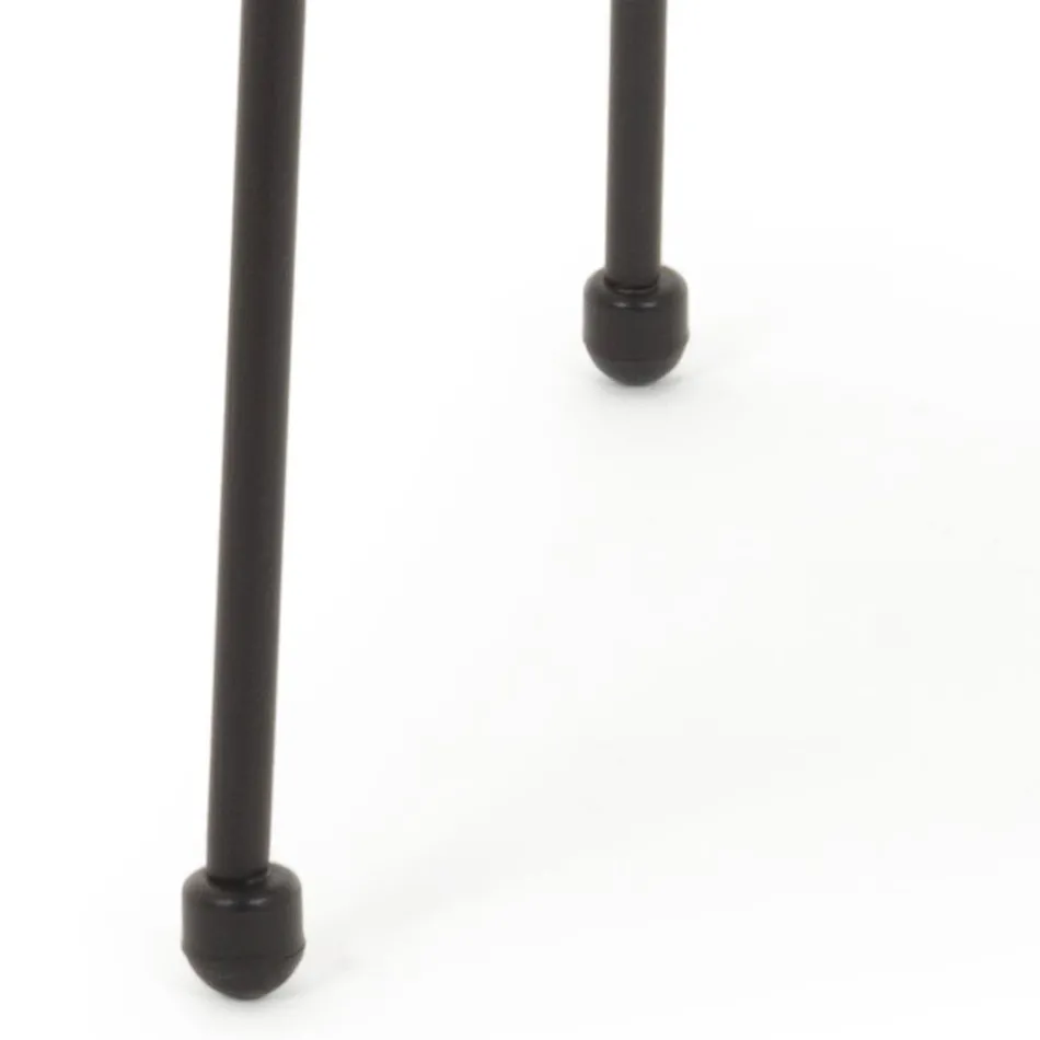 Mesa de centro de acero para exterior con tapa de cristal de diseño - Spumolizia Viadurini