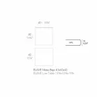 Mesa de centro para exterior en aluminio y laminado cuadrado negro - Suave by Vondom Viadurini