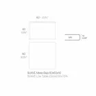 Mesa de centro para exterior en aluminio y laminado cuadrado negro - Suave by Vondom Viadurini