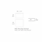 Mesa de centro para exterior en aluminio y laminado cuadrado negro - Suave by Vondom Viadurini