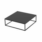 Mesa de centro para exterior en aluminio y laminado cuadrado negro - Suave by Vondom Viadurini