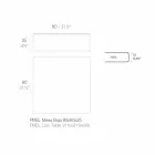 Mesa de centro para exterior en aluminio y laminado cuadrado negro - Suave by Vondom Viadurini