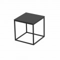 Mesa de centro para exterior en aluminio y laminado cuadrado negro - Suave by Vondom