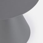 Mesa de centro para exterior en aluminio pintado con tapa redonda, Homemotion - Tafari Viadurini