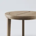 Mesa de centro de madera de teca para exterior fabricada en Italia - Briga Viadurini