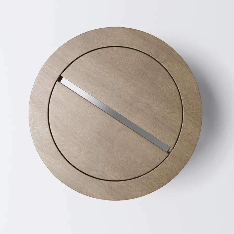 Mesa de centro de madera de teca para exterior fabricada en Italia - Briga Viadurini