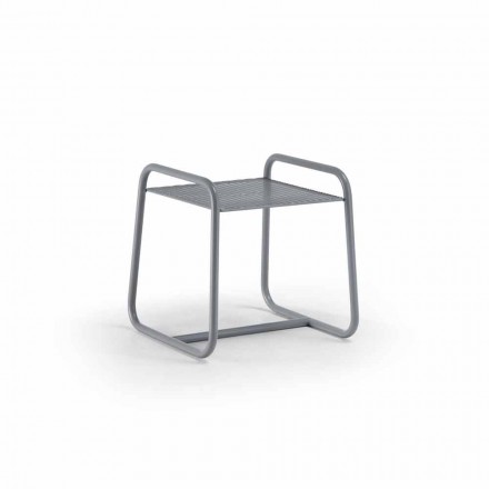 Mesa de centro al aire libre de metal coloreado de diseño moderno para la sala de estar - Karol Viadurini