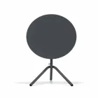 Mesa redonda de metal y chapa para exteriores Made in Italy - Alberic Viadurini