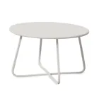 Mesa de centro de jardín en acero galvanizado Made in Italy - Brienne Viadurini