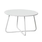 Mesa de centro de jardín en acero galvanizado Made in Italy - Brienne Viadurini