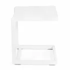 Homemotion Mesa de centro de jardín de aluminio pintado, 2 piezas - Rodric Viadurini