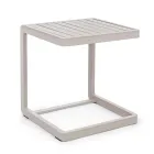 Mesa de centro de jardín de aluminio pintado, Homemotion, 2 piezas - Rodric Viadurini