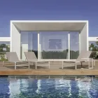 Mesa de centro de jardín de aluminio pintado, Homemotion, 2 piezas - Rodric Viadurini