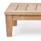 Mesa de centro de jardín en madera de teca natural - Artes Viadurini