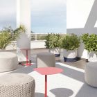 Mesa de centro de jardín de metal de colores de diseño moderno en 3 tamaños - Cettina Viadurini