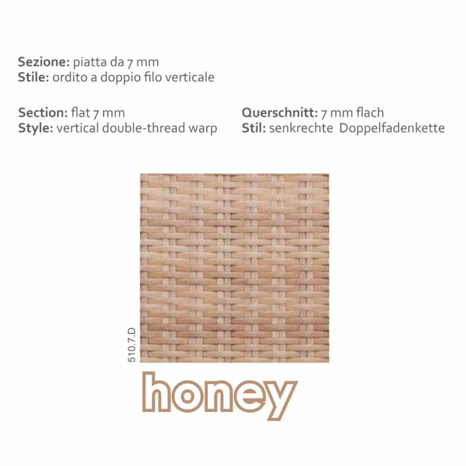 Coffee Garden miel polietileno mano tejida Cooper Viadurini