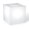 Derti - Mesa de jardín iluminada en polietileno perlado, fabricada en Italia.