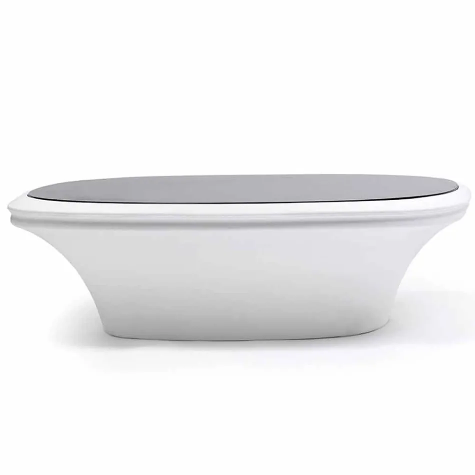 Mesa de jardín Ufo moderna 100x100 cm de Vondom, en polietileno Viadurini