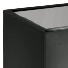 Mesa de centro de jardín cuadrada en polietileno coloreado Made in Italy - Noemi Viadurini