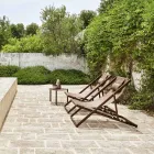 Mesa de centro de jardín redonda de aluminio pintado - Bahia by Varaschin Viadurini