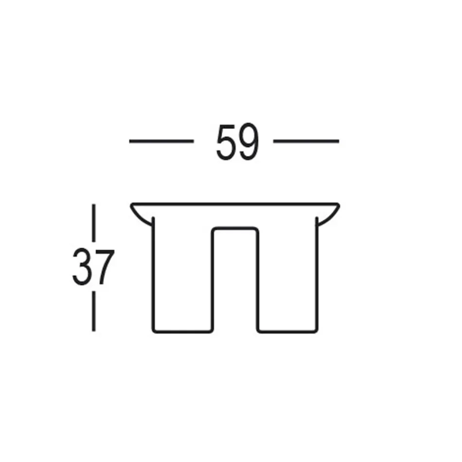 Mesa de centro de jardín redonda en HPL y polietileno Made in Italy - Freccia Viadurini