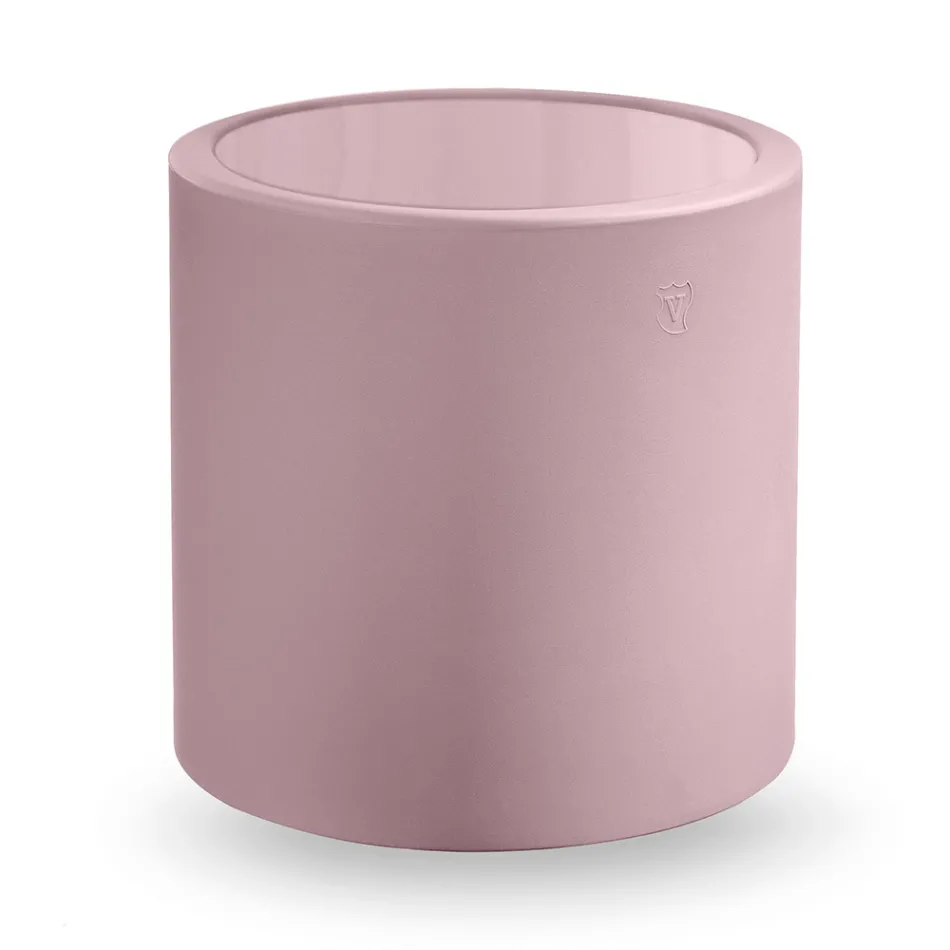 Mesa de centro de jardín redonda en polietileno de colores Made in Italy - Noemi Viadurini